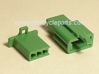 Hitachi Style 3 Prong Green Mini Block Plug