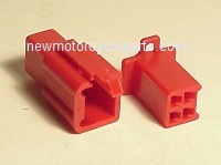 Hitachi Style 4 Prong Red Mini Block Plug